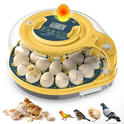 Egg Incubator, 26 Chicken/59 Quail Eggs Incubators for Hatching Eggs with Tem...