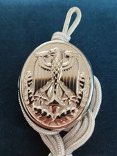 Bundeswehr Sch&uuml;tzenschnur Silber Verchromt aus Metall neuw. US Army Version