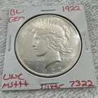 1922 Philadelphia Silver Peace Dollar
