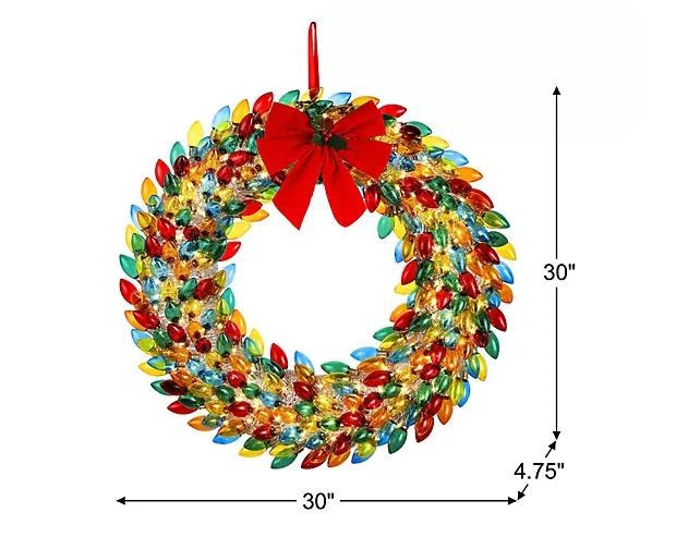 Mr. Christmas Retro Bulb Wreath