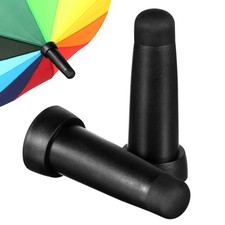 2 Pcs Umbrella Repair Accessories Rubber Cover Pole Umbrella Caps