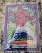 Joswa Lugo Signed 2024 1st Bowman Chrome Baseball Card #BCP-237 Angels /250 Mojo