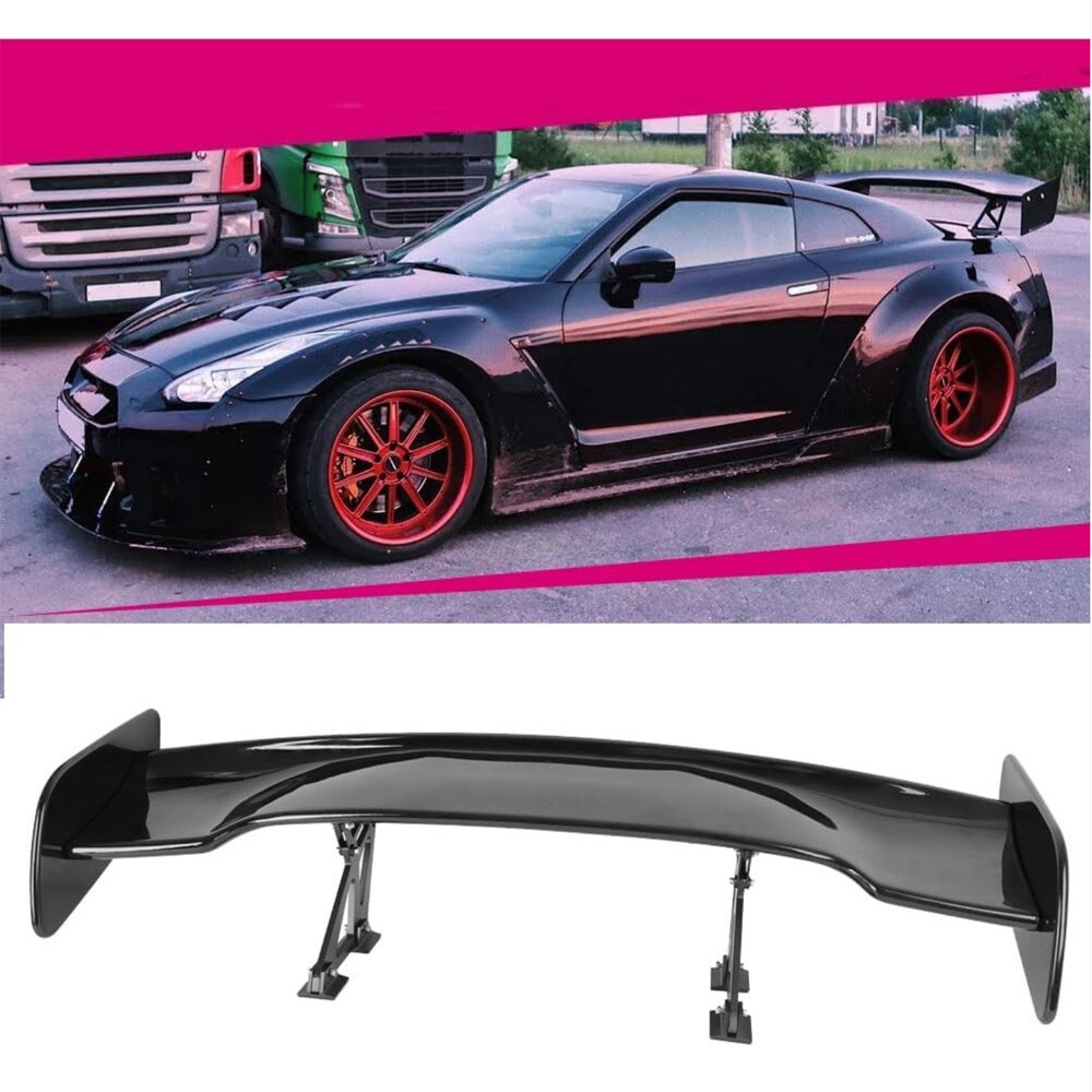 Glossy Black 46" GT-Style Rear Trunk Spoiler Racing Wing For Acura NSX Coup