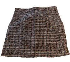 Women s Colorful Tweed Skirt Size Medium Multicolored