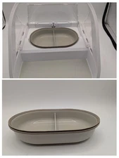 Divided Bowl ONLY Sure Petcare SureFlap SureFeed Microchip Pet Feeder OEM Gray
