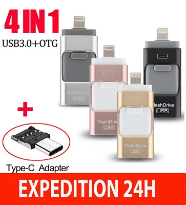 Clé USB iPhone OTG i-Flash 512 GO Stockage Memory Pour Samsung , iPhone 6/7/8/x