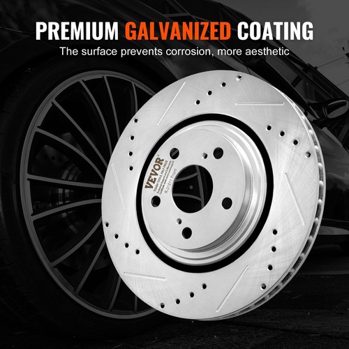 Drilled Slotted Front&Rear Brake Rotors Pads for Toyota Sienna Highlander - Picture 5 of 7