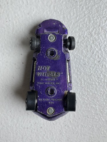 Vintage 1967 Hot Wheels Redline Silhouette Purple White Interior - Picture 8 of 8