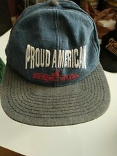 NWOT Vintage 90s Schrade Cutlery Proud American Snapback Hat Cap Made in USA