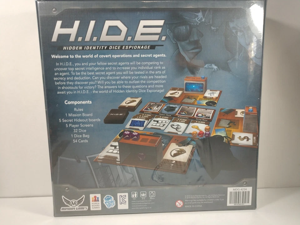 H.I.D.E. Hidden Identity Dice Espionage - Secret Role Game - Mayday Dive Dice - Image 4 of 4