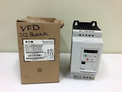 NEW, EATON DC1-349D5FB-A20CE1 POWERXL VARIABLE FREQUENCY DRIVE, FREE SHIPPING