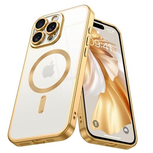 CASEKOO iPhone 16 Pro 用 ケース MagSafe ゴールド CASEKOO iPhone 16 Pro 用 ケース Magsafe対応 ストラップホール