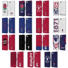 ENGLAND RUGBY UNION 2016/17 THE ROSE LEATHER BOOK CASE FOR APPLE iPOD TOUCH