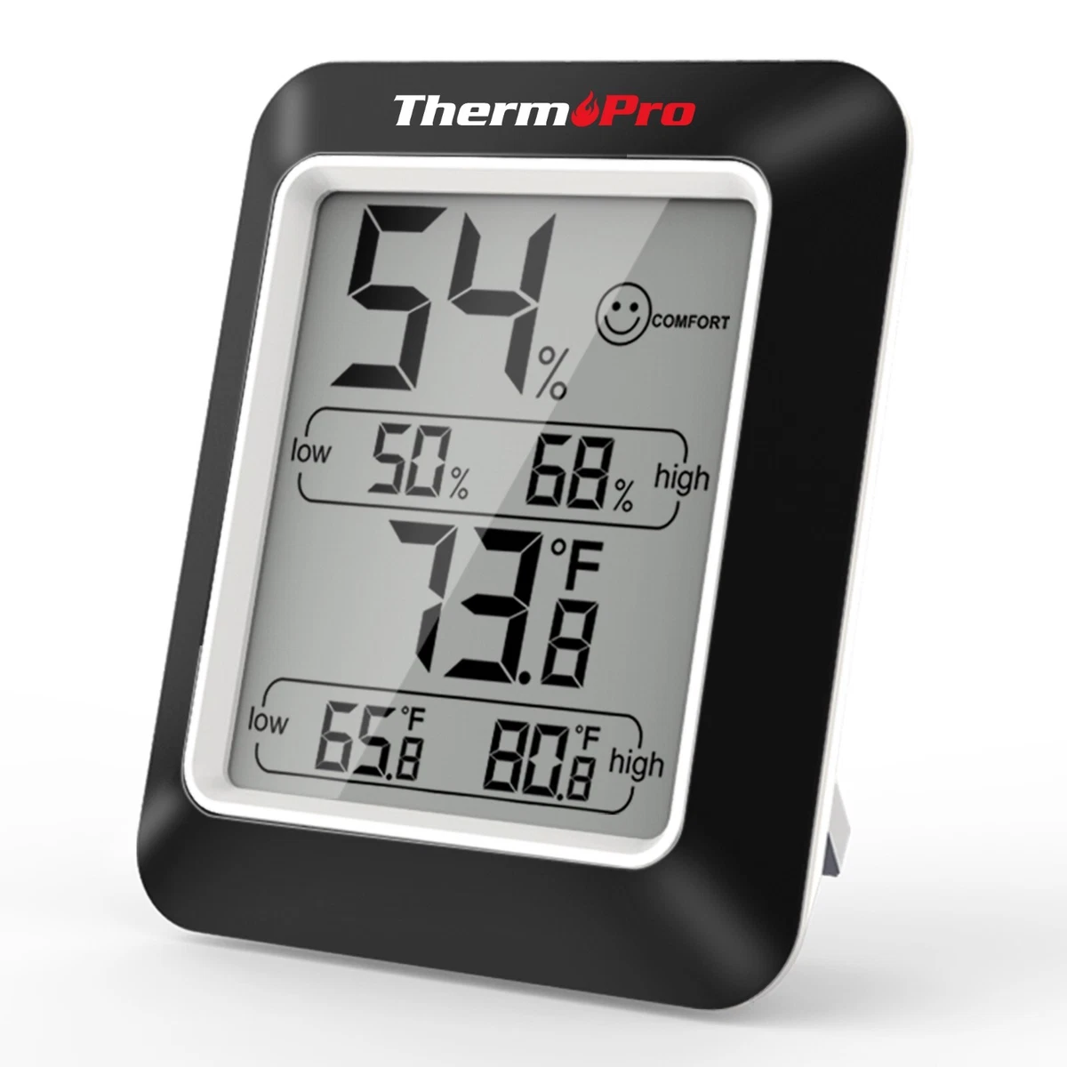 ThermoPro TP50 2 Pieces Digital Hygrometer Indoor Thermometer Room Thermometer and Humidity Gauge with Temperature Humidity Monitor