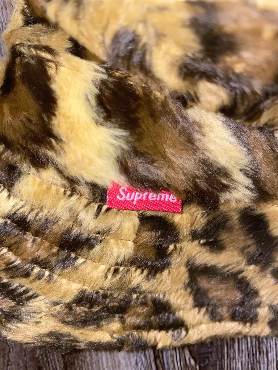 Supreme Fur Crusher Hat Leopard Sz M/L SS14 New With Tags 100% Authentic