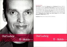Olaf Ludwig Team Telekom T-Mobile Autograph Autograph Card AK Cycling