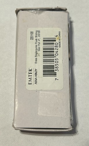 Emtek 2201 US10B Modern Rectangular Flush Pull 4" - OIL RUBBED BRONZE - Picture 3 of 3