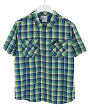 JACK WOLFSKIN Button Up Shirt Slim Fit Men's Collar UK 44/46 Pockets Checked