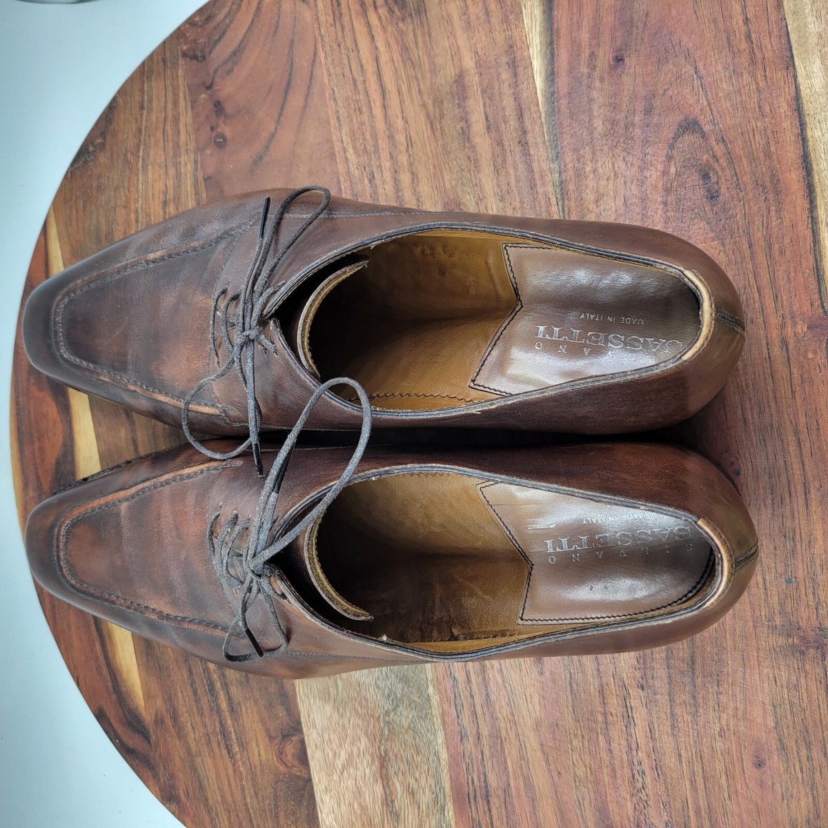 Silvano Sassetti Shoes Men’s 11.5 Brown Brown Dress Shoes Silvano Sassetti for Men for sale | eBay main image 3