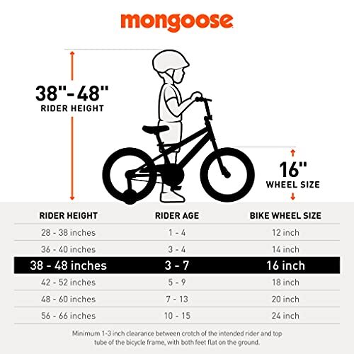  Argus MX Kids Fat Tire Mountain Bike, 16 or 20 16-Inch Wheels Black Argus Mx