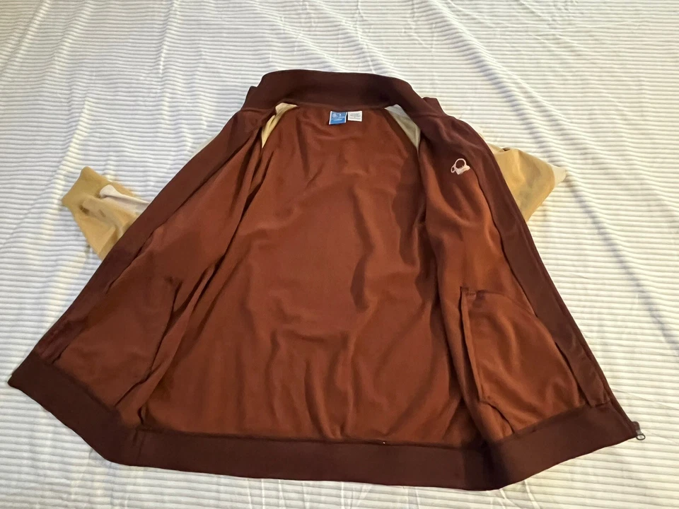 Chaqueta deportiva vintage OP Ocean Pacific cremallera completa talla grande años 70 80 marrón beige Foto 4 de 4