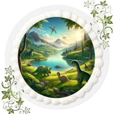Tortenaufleger Tortenbild Fondant - Esspapier Dinosaurier / Dino Nr. 18