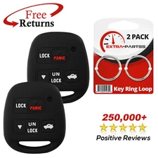 2 Remote Skin Jacket Silicon Rubber Cover For Lexus 3b (HYQ1512V)