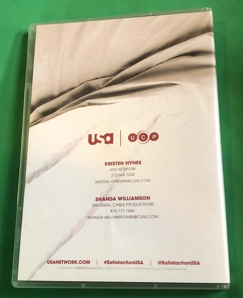 SATISFACTION FYC DVD SCREENER PILOT EPISODE USA EXTRAMARITAL AFFAIR DRAMA SERIES - Image 4 of 4