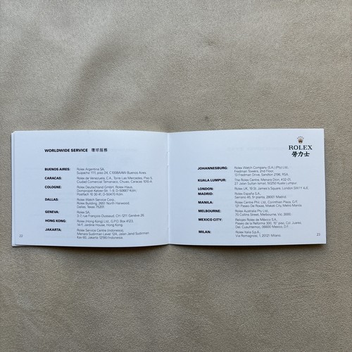 Authentic “Your Rolex Oyster” Instruction Booklet Manual 2000s Chinese - Picture 12 of 15