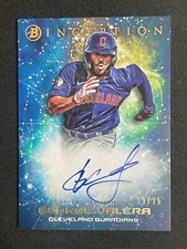 George Valera 2022 Bowman Inception Primordial Prospects BLUE FOIL AUTO SP /75