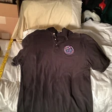 [RARE] ATLAS 5 NROL-35 VANDENBERG SPACE SPY SECRET ROCKET SATELLITE POLO SHIRT L