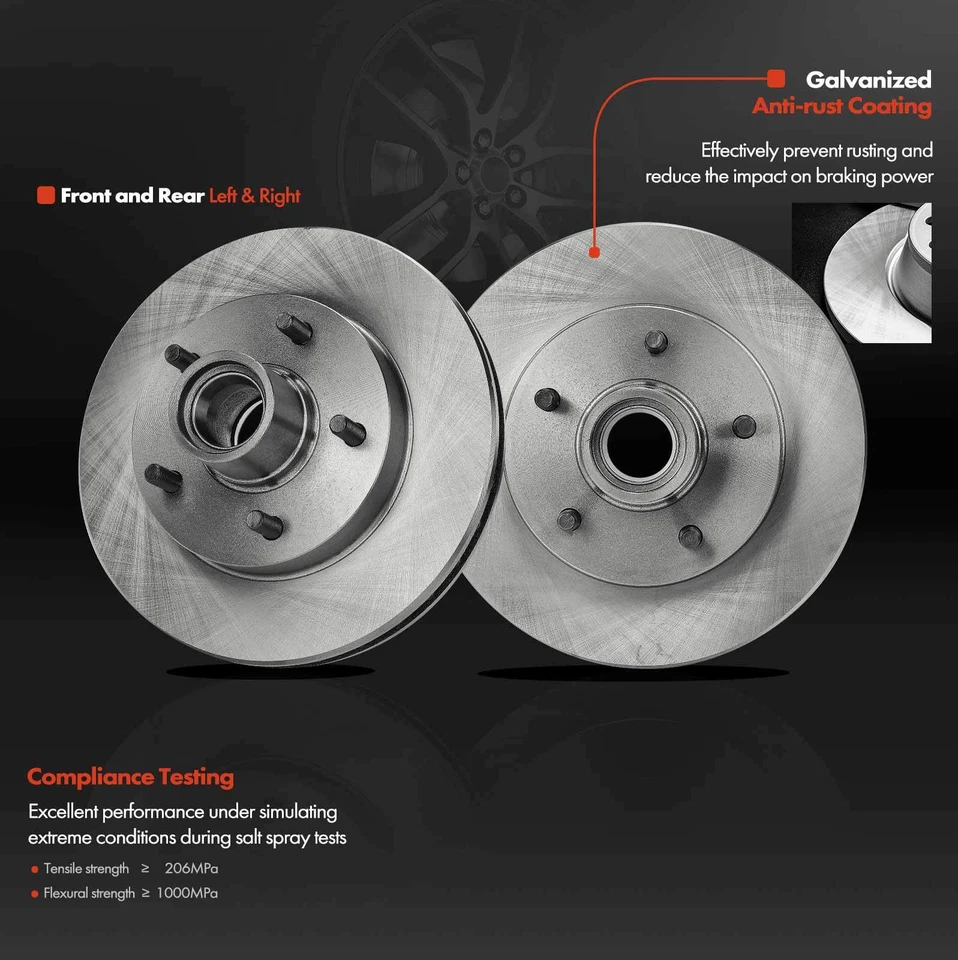 2 piezas rotores de freno de disco para Chevrolet Blazer S10 Blazer GMC Jimmy Sonoma delanteros Foto 2 de 4