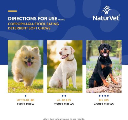 Coprophagia Stool Eating Deterrent Plus Breath Aid Deters Dogs from Consuming Au - Picture 8 of 9