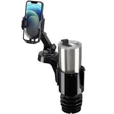Cup Holder Phone Mount For Car Car Cellphone Large Adapter Long Arm With 360 Deg