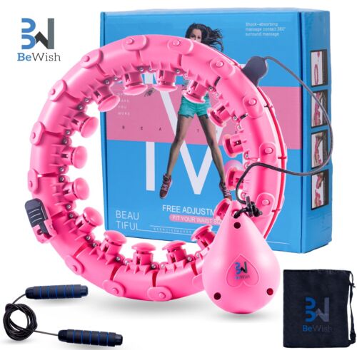 Bewish Weighted Hula Hoop 28 knots for Fun Workouts For Adults - Afbeelding 1 van 7