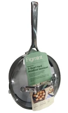 3qt Nonstick Ceramic Coated Aluminum Sauce Pan - Figmint™ Dark Gray