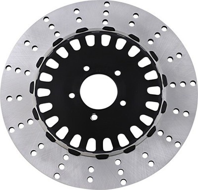 RC Components Illusion 11.8in. Floating Rotor Black Aluminum Front/Right