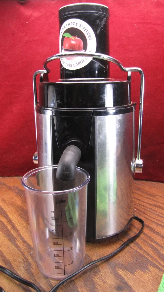 Exprimidor Big Boss modelo EK-3012 750 vatios probado y limpiado alimentador de 3" Foto 2 de 4