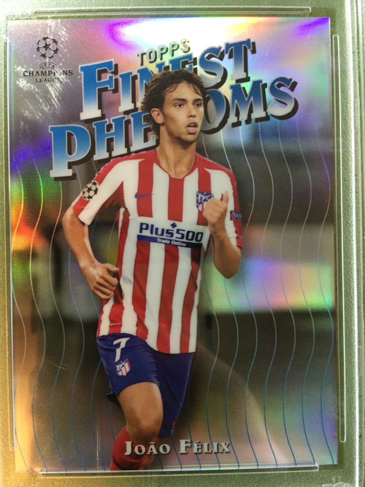 Joao Felix PSA 10 REFRACTOR CARD JERSEY #23 PORTUGAL 2019 Finest JOAO FELIX UCL view 16