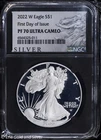 2022-W $1 Proof American Silver Eagle NGC PF 70 UC | FDOI PR