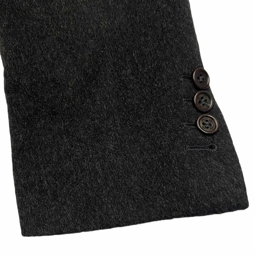 Homand Blazer Jacket | Vintage High End Italian Designer Cashmere Black Suit VTG - Picture 4 of 4