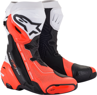 Alpinestars Supertech R Vented Boots US 9 / EU 43 Black/Orange