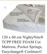 120 x 60 cot mattress Nightynite&reg; Excellence  Pocket Sprung  With COOLMAX&reg;