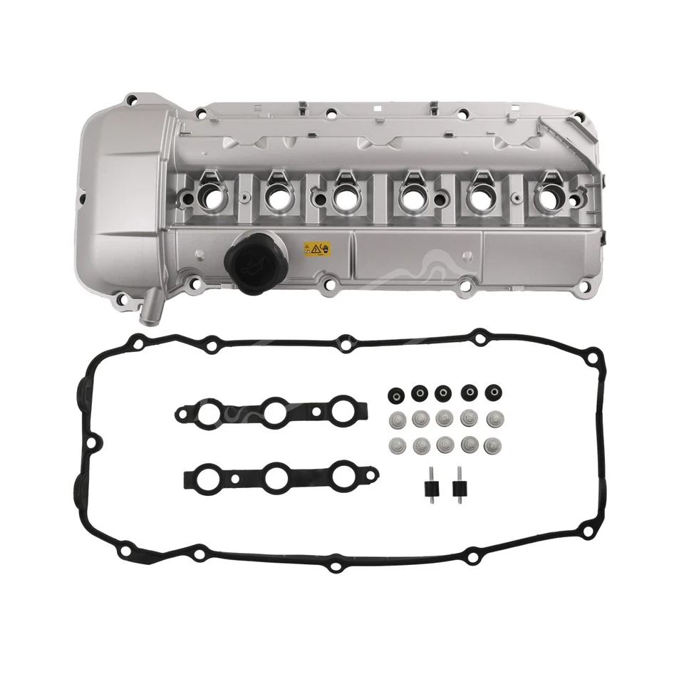Cubierta de válvula de motor con junta de aluminio para BMW 325Ci 325i 330i 525i M54 E46 X3 X5 Foto 4 de 4