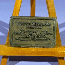 Vintage Levi Strauss  Co. LEVIS Big E Since 1850 Logo Belt Buckle