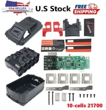 Replacement Battery Case DIY Repair Kit for Milwaukee M18 18V XC6.0Ah, XC8.0Ah