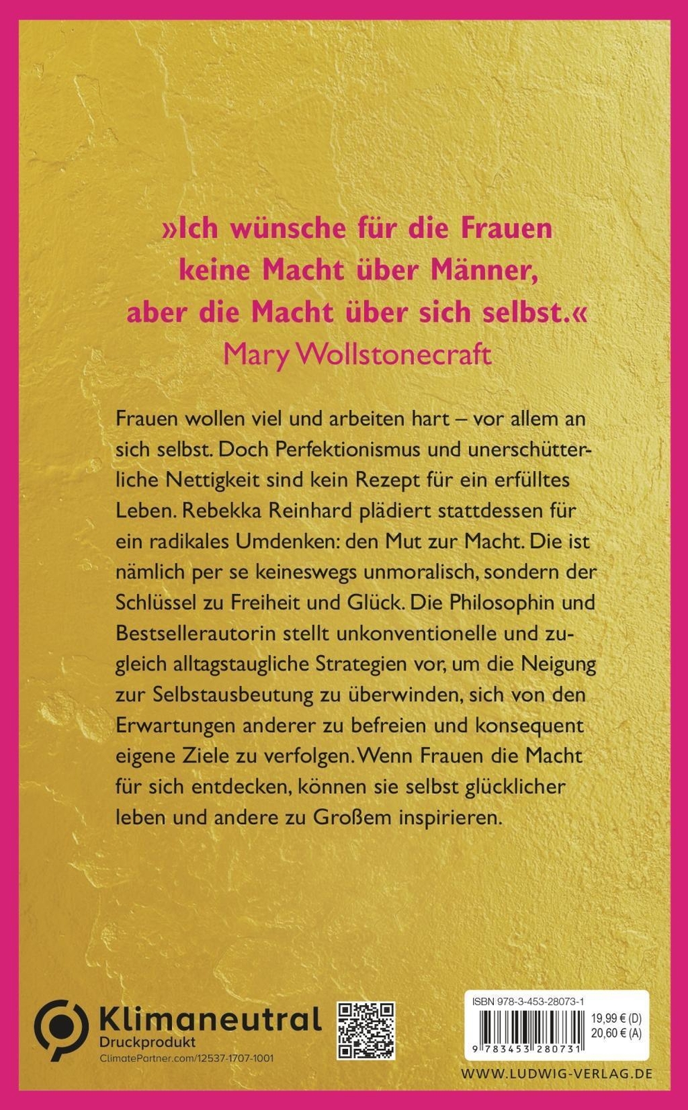Thumbnail - Kleine Philosophie Der Macht (nur Für Frauen) Rebekka Reinhard Buch