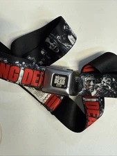AMC The Walking Dead Seatbelt Belt Adjustable by Buckle-Down 25" - 45” Waist Sz