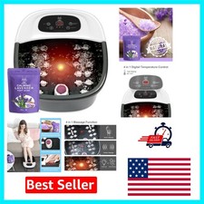 Adjustable Foot Spa Bath Massager with Infrared Light  Jet Bubbles - Relaxation