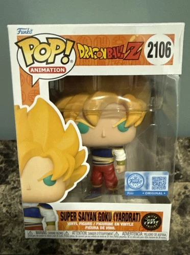 Funko Pop! Vinyl Dragon Ball Goku Yardrat Limited Edition Glow Chase + Protector